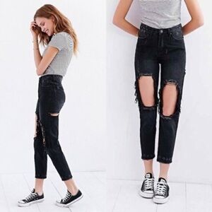 Unif x Urban Outfitters Twerk Jeans Black Sz 27